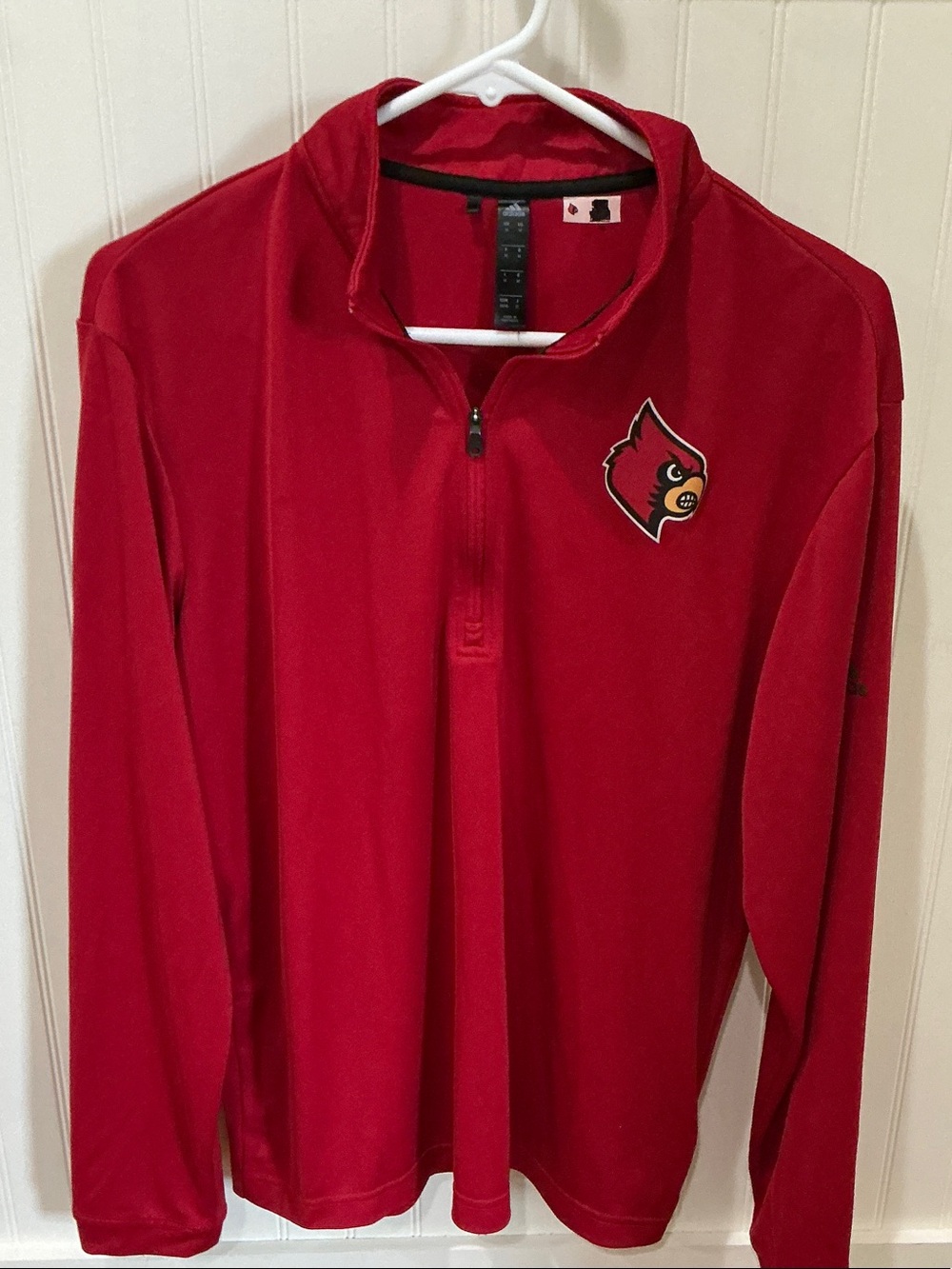adidas Red Quarter-Zip Pullover